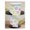 2.5" Multi Polka Dots on Royal Ribbon: White/Lavender (10 Yards)